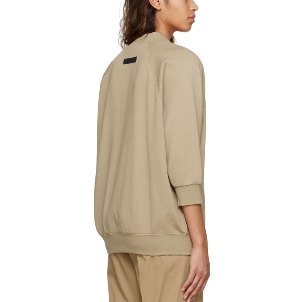 Tan Cotton Henley by Fear of God ESSENTIALS